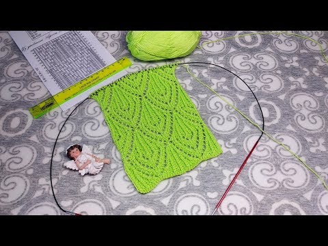 Видео: Ажурный узор спицами. №7.