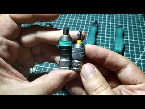 Видео: Сравнение битодержателей Wera 784 A 1/4" WE-042750 и Wera Zyklop Adaptor 1/4”x1/4”x 37 WE-003529