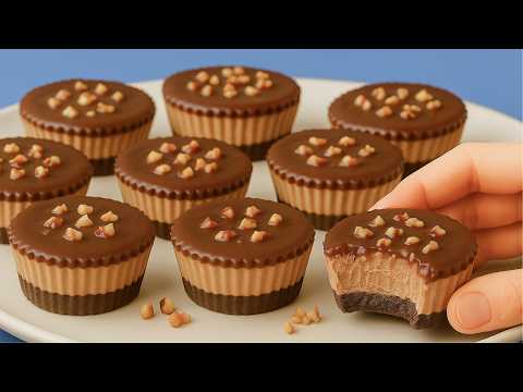 Видео: Лучший десерт без выпечки! Простой рецепт мини-чизкейков. Без яиц, без духовки