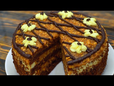 Видео: Торт ОРЕШЕК в КАРАМЕЛИ Потрясающий вкус!!! Как СНИКЕРС | Кулинарим с Таней