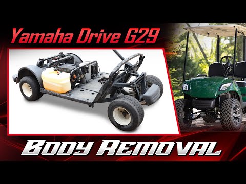 Видео: Гольф-кар Yamaha Drive G29 — снятие кузова