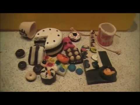 Видео: МОИ ВЕЩИ И ЕДА ИЗ ГЛИНЫ