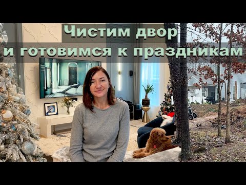 Видео: Уборка двора и подготовка к праздникам. Зимние будни в Южной Каролине.