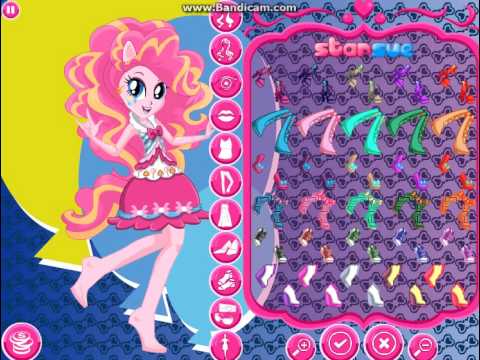 Видео: Игра Девушки Эквестрии: Пинки Пай Rocking Hairstyle