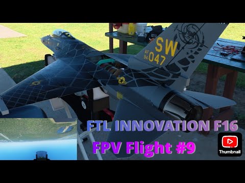 Видео: Турбина Ftlinnovation F16 Fpv. Полёт №9