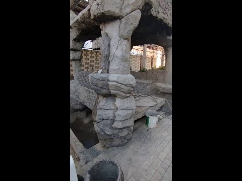 Видео: декоративные  скалы  мастер  класс  от мастерской  Бека.