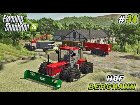 Видео: Завершено 1 млн силоса, карьерные работы и посадка подсолнечника | Farming Simulator 25 | Hof Ber...