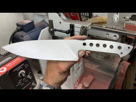 Видео: Как заточить поварской нож для новичков в изготовлении ножей!!!!