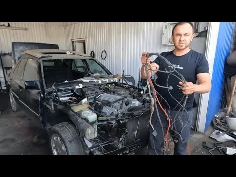 Видео: Установка 113motor. часть3 на W124 Mersedesbtnz.