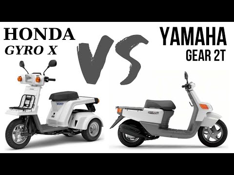 Видео: Сравнение: Honda Gyro X и Yamaha Gear 2t - [субъективно]