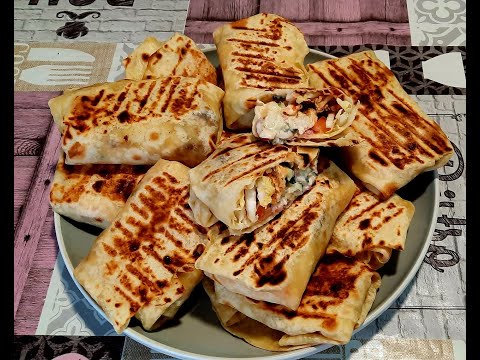 Видео: ДОМАШНЯЯ ШАУРМА!! 📌 МУКА + КИПЯТОК!! 💯 ЛАВАШ на сковороде ГОТОВИМ ДОМА!! 💣Самый Лучший Рецепт 👌🔥