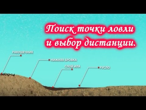 Видео: Поиск точки ловли и выбор дистанции. Рыбалка донными снастями.