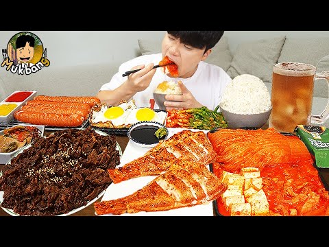 Видео: ASMR MUKBANG | кимчи ччиге, пибимбап, Жареная рыба рецепт ! принимать пищу