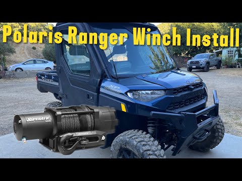 Видео: Установка лебедки Polaris Ranger 2018-2024 на SuperATV Black Ops 6000