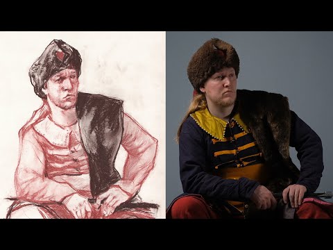 Видео: КАК НАРИСОВАТЬ ПОРТРЕТНЫЙ НАБРОСОК СЕПИЕЙ? Видео-урок от Ольги Гужбины | Онлайн-школа Akademika