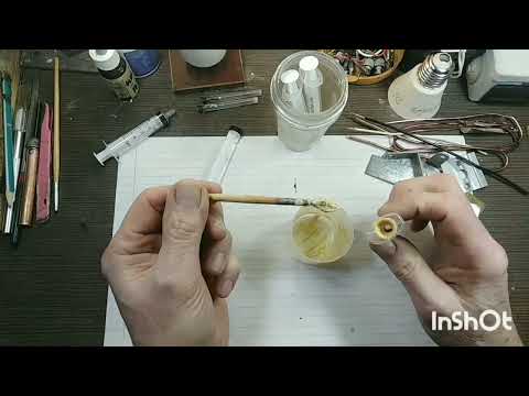 Видео: Самодельный активный флюс, проще не бывает ,не жидкий.Homemade active flux, couldn't be simpler.