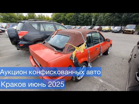 Видео: Аукцион конфискованных авто Краков. 16.06.2025. Przetarg na zbyt pojazdow Krakow 2025.
