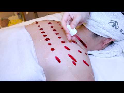 Видео: ASMR-чистка спины и отбеливание: комплексный процесс для идеального ночного сна