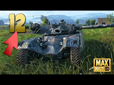 Видео: Panhard EBR 105: Отличное действие с 12 уничтоженными танками - World of Tanks