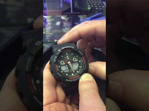 Видео: Настройка стрелок Casio GA 100