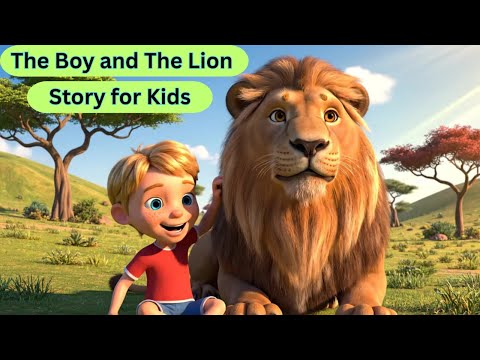 Видео: История мальчика и льва для детей | История на английском языке | Моральные магазины | История о ...