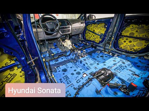 Видео: Шумоизоляция Hyndai Sonata LF. Обзор заводской шумки и её улучшение!