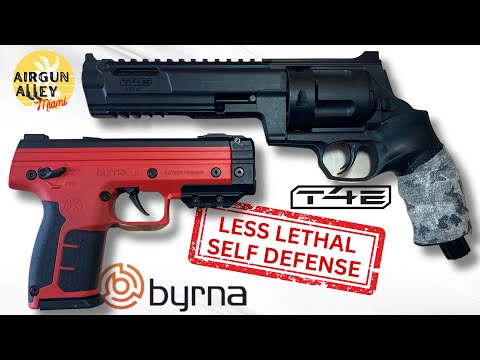 Видео: BYRNA LE против HDR 68 • Менее смертоносная самооборона