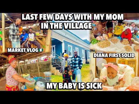 Видео: Последние дни с мамой в деревне🥲Пойдем со мной на рынок|Мой ребенок заболел/Стараюсь изо всех сил...
