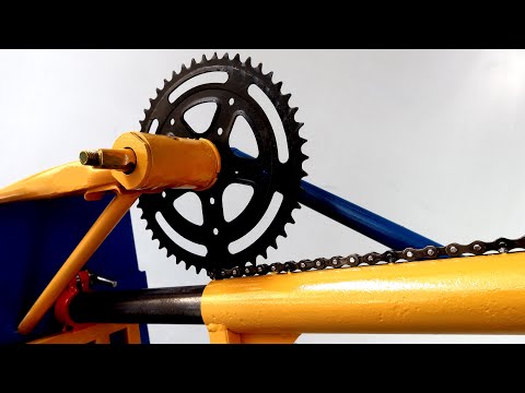 Видео: Самодельный мобильный сверлильный станок из поврежденных деталей велосипеда
