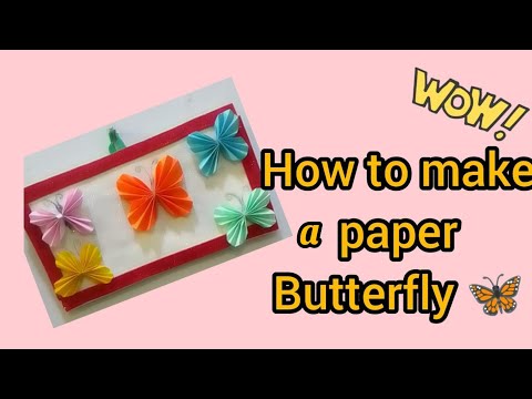 Видео: Идеи декора стен | как сделать бумажную бабочку