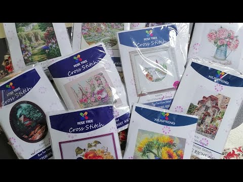 Видео: 21. Пополнение запасов наборами для вышивания из Китая