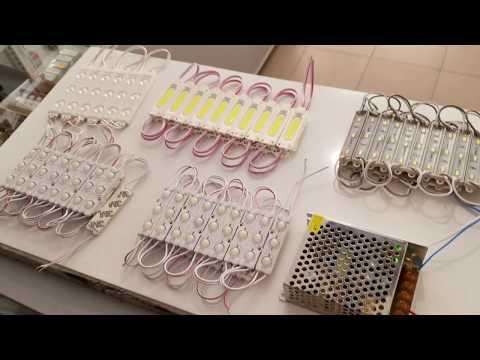 Видео: Лед модуль для рекламы и подсветки обзор