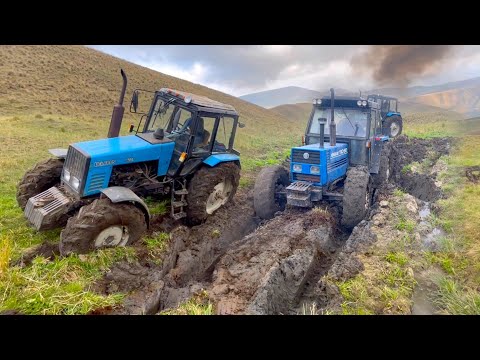 Видео: Трактор Беларусь МТЗ 1221 против Трактор NEW Holland | Бездорожьях