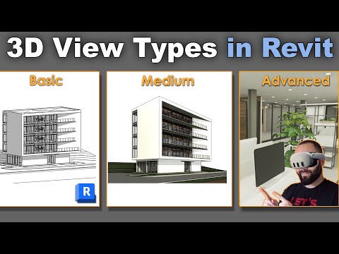 Видео: Учебное пособие по типам 3D-видов в Revit | с Юлио