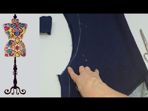 Видео: Уменьшаю трикотажное платье в плечах #трикотаж #уменьшить размер