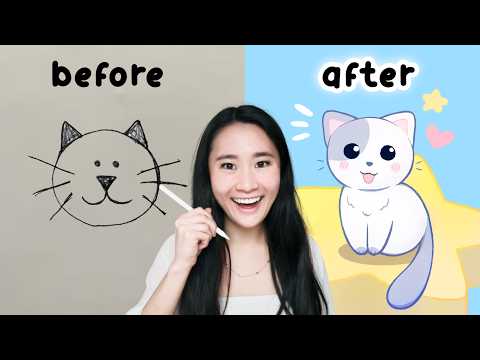 Видео: Я научилась рисовать ЧИБИ-ЖИВОТНЫХ всего за 1 неделю! ✏️