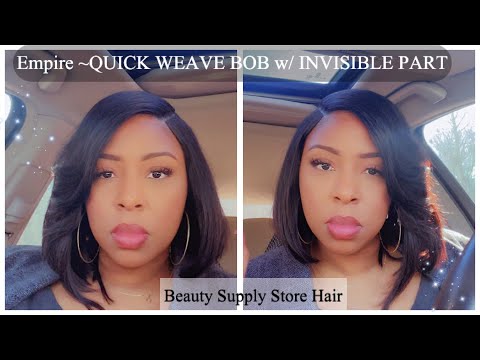 Видео: Быстрая стрижка "Боб" с невидимым пробором, волосы Empire Hair 12 дюймов/1B