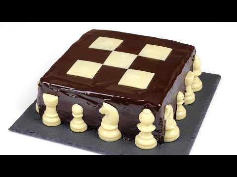 Видео: Торт "Шахматный". Шоколадные коржи и нежнейший творожный крем.