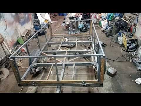 Видео: Строю прицеп для легкового автомобиля. Начало