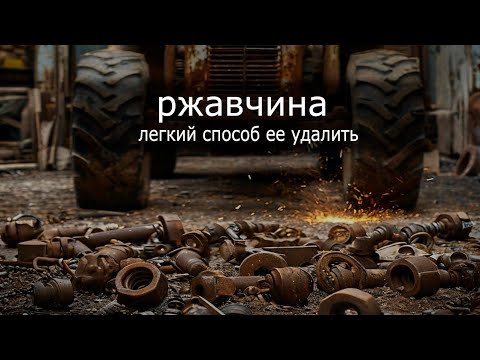 Видео: Как легко удалить ржавчину. Удаление ржавчины, с выпускного коллектора МТЗ-80.