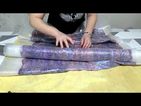 Видео: Уроки валяния. Шарф в технике "Паутинка". Часть 2