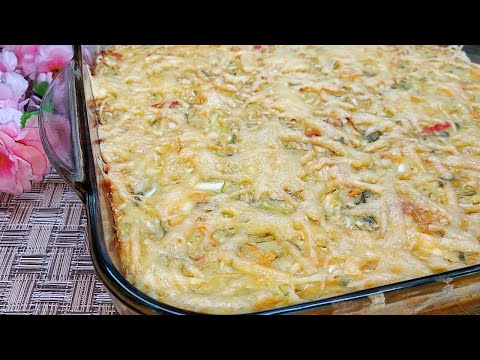 Видео: Вкусно , Быстро и не дорого! Вкуснятина из КАБАЧКА, Капусты и Картошки. Овощная запеканка в духовке