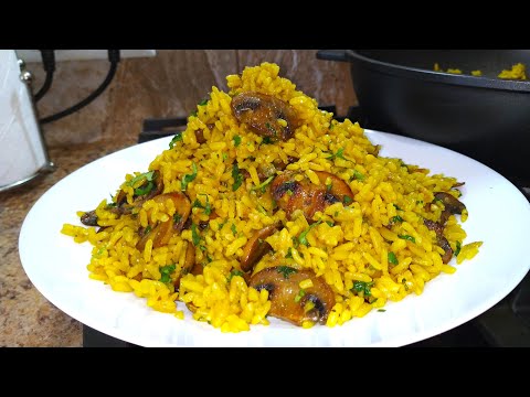 Видео: Не готовьте Рис пока не увидите этот рецепт😋Ароматный Рассыпчатый ПЛОВ с Грибами! Рецепт