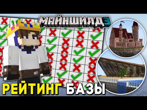 Видео: МайнШилд 3 | Я ОЦЕНИЛ 28 ЮТУБЕРОВ И ИХ БАЗЫ - Выживание в Майнкрафт 1.19.2 на Сервере Без Модов