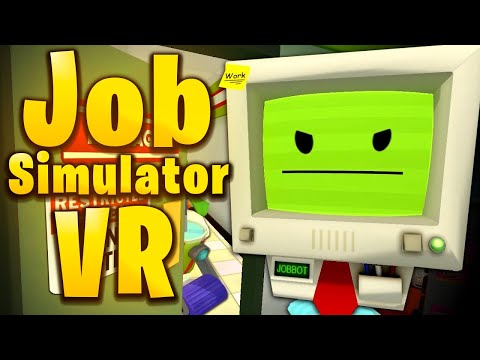 Видео: Я ВОЗВРАЩАЮСЬ В ОФИС! В Job Simulator VR! / Офис, часть 1 /