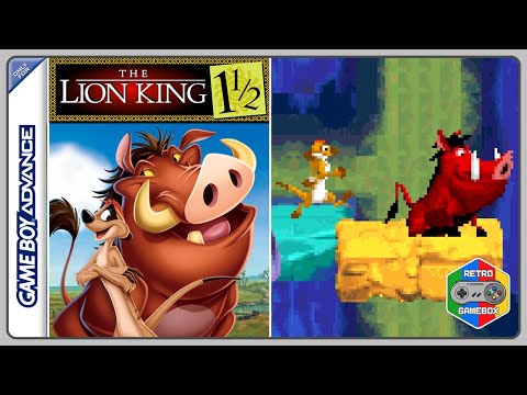 Видео: Король Лев 1 1½ Тимон и Пумба игра на Game Boy Advance. The Lion King 1½ Timon and Pumbaa GBA