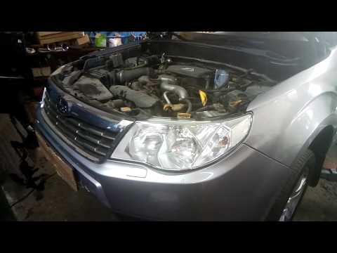 Видео: Субару Форестер / Subaru Forester замена ремня ГРМ 2008г. ###