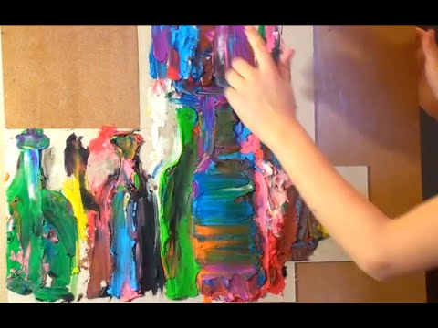 Видео: Живопись пластилином для маленьких детей (Уроки скульптуры и рисунка)