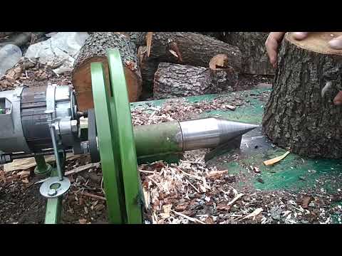 Видео: Дровокол с движка от стиральной машины и маховик двигателя Волга