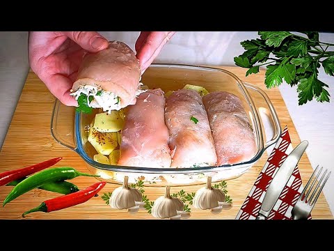 Видео: Отличный рецепт | самый вкусный куриный рулет | просто быстро и вкусно |